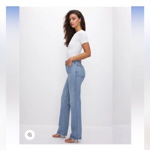 Good American Soft-Tech Jeans, size 4, high waisted, stretchy, Sold out style!